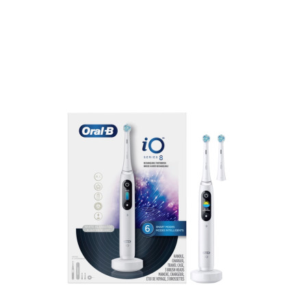 Oral-B Electric Toothbrush iO8 Series Rechargeable, For adults, Number of brush heads included 1, Number of teeth brushing modes