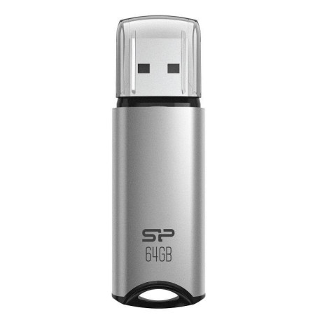 Silicon Power USB Flash Drive Marvel Series M02 64 GB, Type-A USB 3.2 Gen 1, Silver