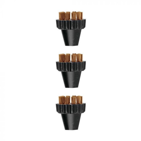 Polti 3 Small Brass Bristles Brushes Kit PAEU0297 Vaporetto Lecoaspira Unico Suitable for Polti Vaporetto models: Pro, Classic, 