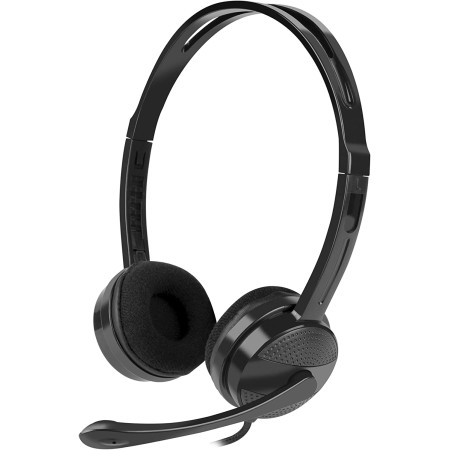 Natec Headset Canary Go On-Ear, Microphone, Noise canceling, 3.5 mm, Black