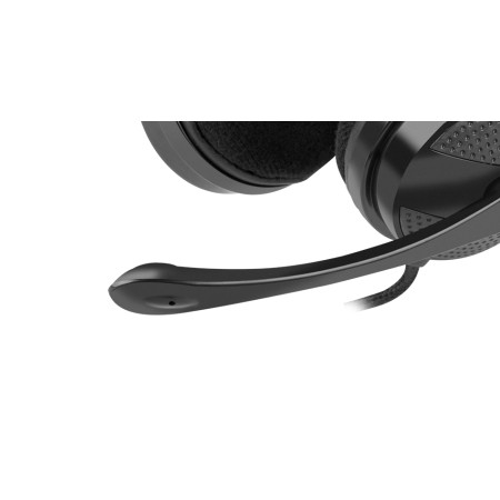 Natec Headset Canary Go On-Ear, Microphone, Noise canceling, 3.5 mm, Black