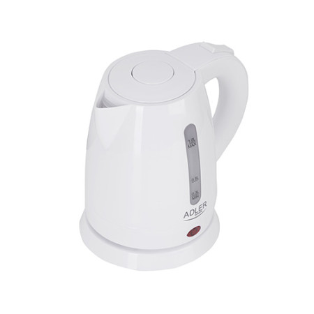 Adler Kettle AD 1272 Electric, 1600 W, 1 L, Stainless steel/Polypropylene, 360 rotational base, White