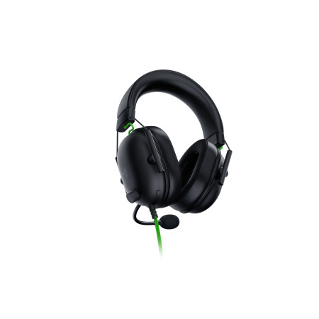 Razer Esports Headset BlackShark V2 X Wired, Over-ear, Microphone, Black, 3.5 mm, Noise canceling, Black