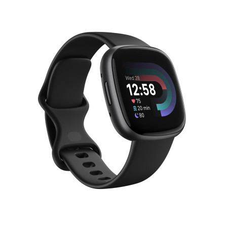 Fitbit Versa 4 Smart watch, NFC, GPS (satellite), AMOLED, Touchscreen, Heart rate monitor, Activity monitoring 24/7, Waterproof,