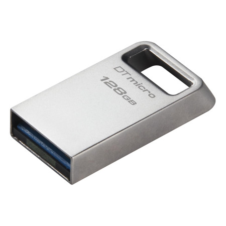 Kingston USB 3.2 Flash Drive DataTraveler micro 128 GB, USB 3.2, Silver