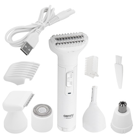 Camry Multi Function Trimmer Set, 5in1 CR 2935 Cordless, Number of length steps 1, White