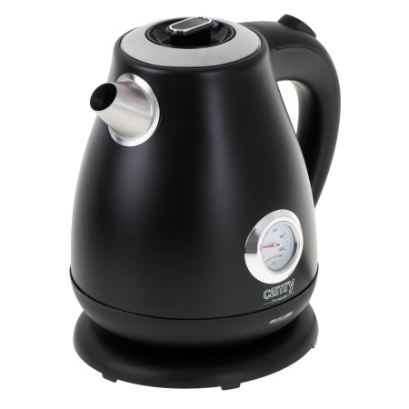 Camry Kettle with a thermometer CR 1344 Electric, 2200 W, 1.7 L, Stainless steel, 360 rotational base, Black