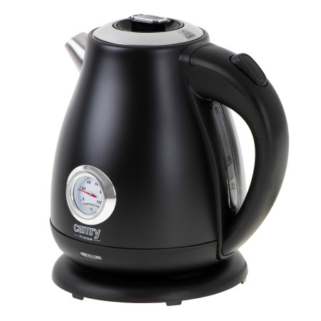 Camry Kettle with a thermometer CR 1344 Electric, 2200 W, 1.7 L, Stainless steel, 360 rotational base, Black