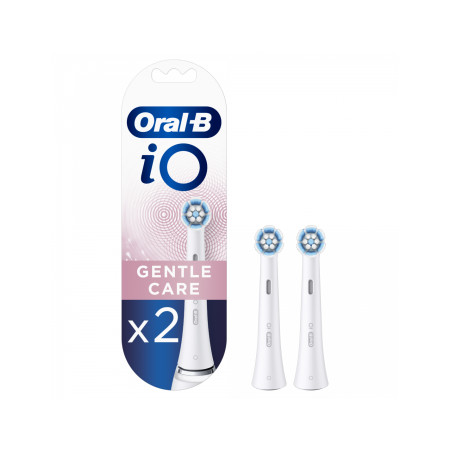 Oral-B Toothbrush replacement iO Gentle Care Heads, For adults, Number of brush heads included 2, White