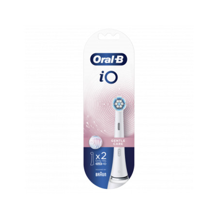 Oral-B Toothbrush replacement iO Gentle Care Heads, For adults, Number of brush heads included 2, White