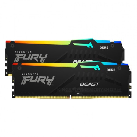 Kingston Fury Beast RGB 32 Kit (16GBx2) GB, DDR5, 5600 MHz, PC/server, Registered No, ECC No, 2x16 GB