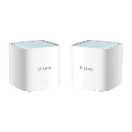 D-Link EAGLE PRO AI AX1500 Mesh System M15-2 (2-pack) 802.11ax, 1200+300 Mbit/s, 10/100/1000 Mbit/s, Ethernet LAN (RJ-45) ports 