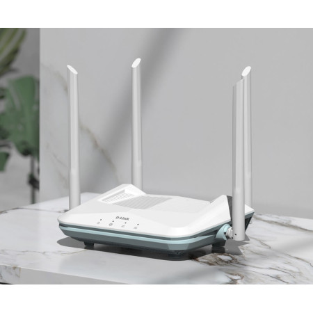 D-Link AX1500 Smart Router R15 802.11ax, 1200+300 Mbit/s, 10/100/1000 Mbit/s, Ethernet LAN (RJ-45) ports 3, Mesh Support Yes, MU