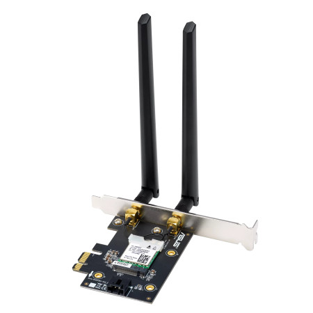 Asus Wi-Fi Adapter, Tri-Band, Wi-Fi 6E Adapter PCE-AXE5400 802.11ax