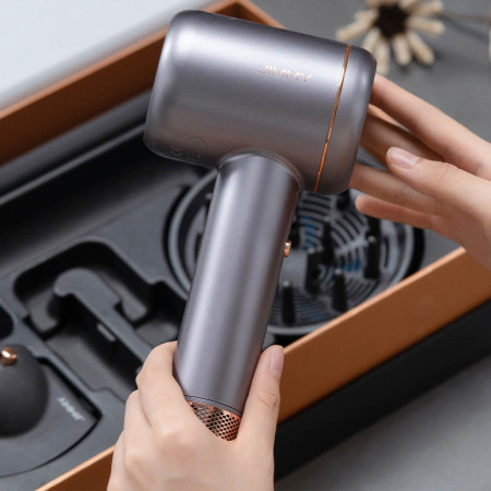 Jimmy Hair Dryer F8 1600 W, Number of temperature settings 3, Ionic function, Diffuser nozzle, Grey