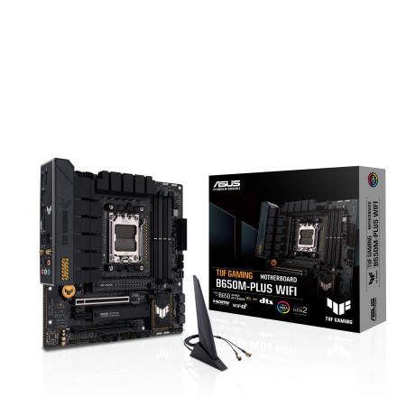 Asus TUF GAMING B650M-PLUS WIFI Processor family AMD, Processor socket AM5, DDR5 DIMM, Memory slots 4, Supported hard disk drive