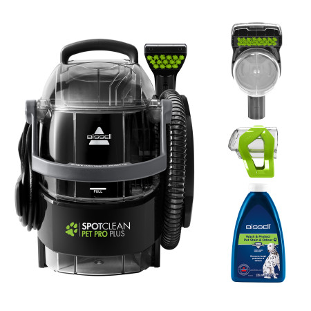 Bissell SpotClean Pet Pro Plus Cleaner 37252 Corded operating, Handheld, Black/Titanium, Warranty 24 month(s)