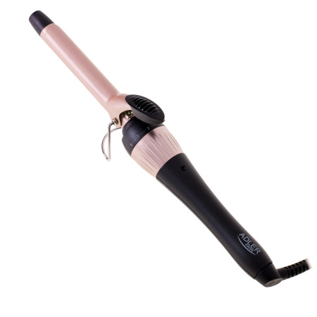 Adler Curling Iron AD 2116 Ceramic heating system, Barrel diameter 19 mm, Temperature (max) 200 C, 36 W, Black/Pink