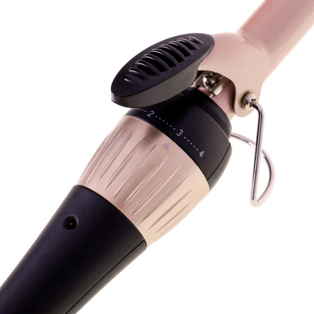 Adler Curling Iron AD 2116 Ceramic heating system, Barrel diameter 19 mm, Temperature (max) 200 C, 36 W, Black/Pink