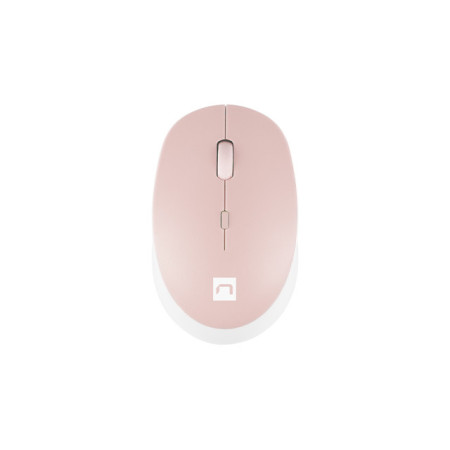 Natec Mouse Harrier 2 Wireless, White/Pink, Bluetooth