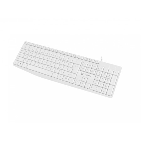 Natec Keyboard Nautilus NKL-1951 Wired, US, USB Type-A, White