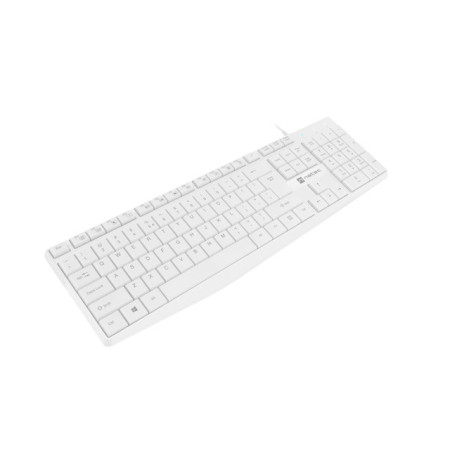 Natec Keyboard Nautilus NKL-1951 Wired, US, USB Type-A, White