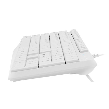 Natec Keyboard Nautilus NKL-1951 Wired, US, USB Type-A, White