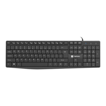 Natec Keyboard Nautilus NKL-1950 Wired, US, USB Type-A, Black