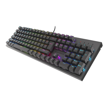 Genesis THOR 303, Mechanical Gaming Keyboard, RGB LED light, US, Black, Wired, USB Type-A