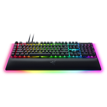 Razer Mechanical Gaming Keyboard BlackWidow V4 Pro RGB LED light, NORD, Wired, Black, Green Switches, Numeric keypad