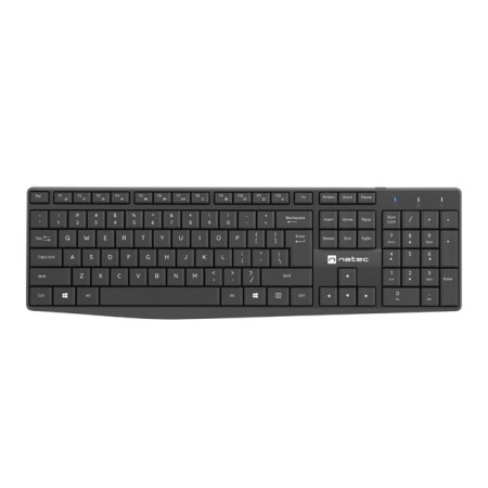 Natec Keyboard and Mouse Squid 2in1 Bundle Keyboard and Mouse Set, Wireless, US, Black