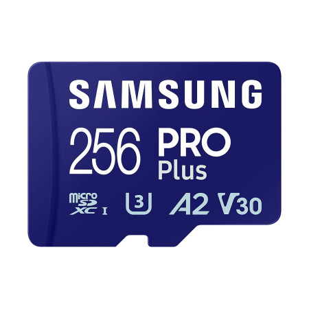 Samsung microSD Card Pro Plus 256 GB, MicroSDXC, Flash memory class 10