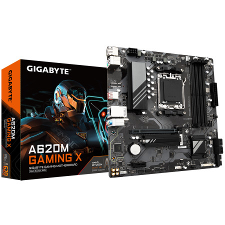 Gigabyte A620M GAMING XG10 Processor family AMD, Processor socket AM5, DDR5 DIMM, Memory slots 4, Supported hard disk drive inte