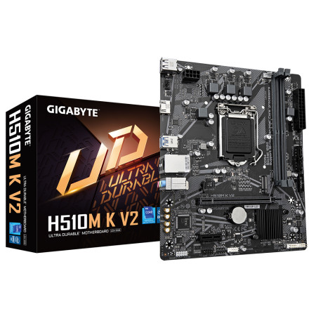 Gigabyte H510M K V2 1.0 M/B Processor family Intel, Processor socket LGA1200, DDR4 DIMM, Memory slots 2, Supported hard disk dri