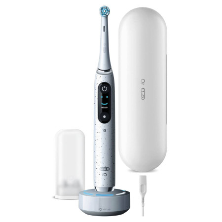 Oral-B Electric Toothbrush iO10 Series Rechargeable, For adults, Number of brush heads included 1, Stardust White, Number of tee