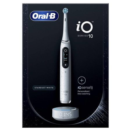 Oral-B Electric Toothbrush iO10 Series Rechargeable, For adults, Number of brush heads included 1, Stardust White, Number of tee