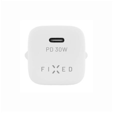 Fixed Mini USB-C Travel Charger Fast charging, White, 30 W