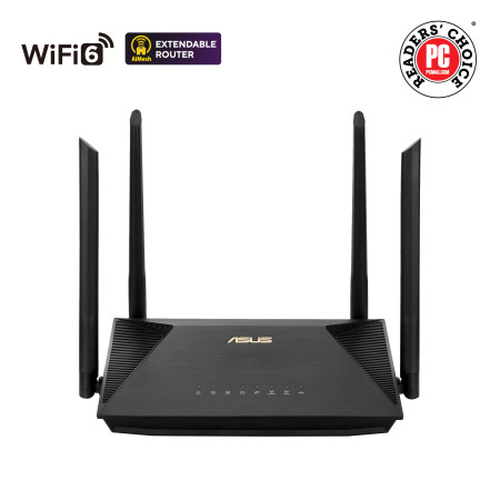 Asus Wireless AX1800 Dual Band Gigabit Router RT-AX53U Ethernet LAN (RJ-45) ports 4, Antenna type External antenna x 4