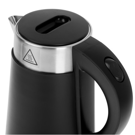 Adler Kettle AD 1372 Electric, 800 W, 0.6 L, Plastic/Stainless steel, 360 rotational base, Black