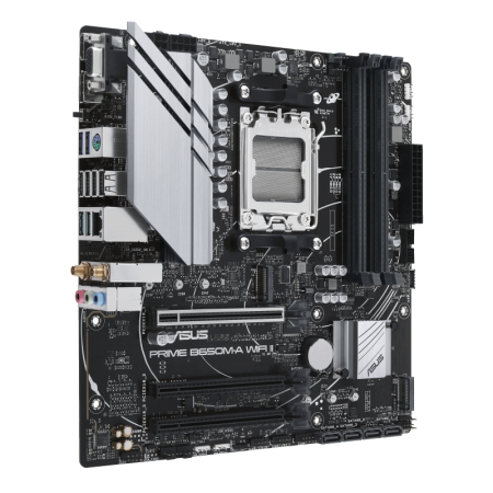 Asus PRIME B650M-A WIFI II Processor family AMD, Processor socket AM5, DDR5 DIMM, Memory slots 4, Supported hard disk drive inte