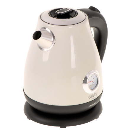 Camry Kettle with a thermometer CR 1344 Electric, 2200 W, 1.7 L, Stainless steel, 360 rotational base, Cream