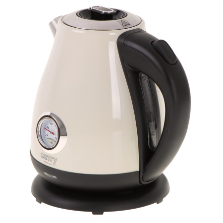 Camry Kettle with a thermometer CR 1344 Electric, 2200 W, 1.7 L, Stainless steel, 360 rotational base, Cream