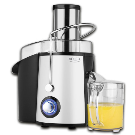 Adler Juicer AD 4128 Matt Black/White, 1000 W, Number of speeds 2