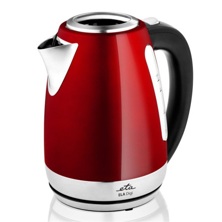 ETA Kettle Ela Digi ETA959890010 Electric, 2200 W, 1.7 L, Stainless steel, 360 rotational base, Red