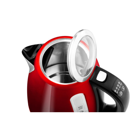 ETA Kettle Ela Digi ETA959890010 Electric, 2200 W, 1.7 L, Stainless steel, 360 rotational base, Red