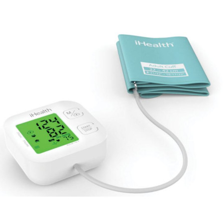 iHealth Track KN-550BT Wireless Bluetooth connection, White/Blue, Weight 438 g, Calculation of blood pressure (systolic and dias