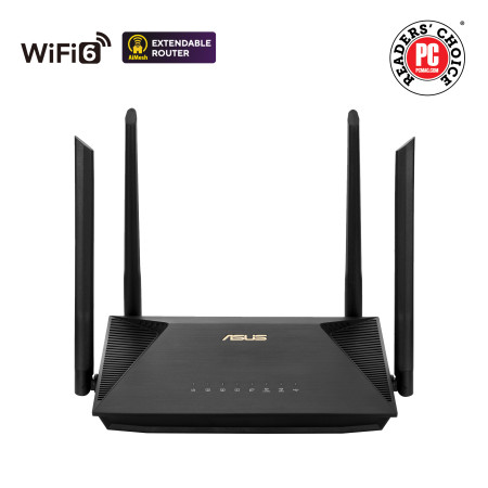 Asus Wi-Fi 6 Wireless Dual Band Gigabit Router RT-AX1800U 802.11ax, Ethernet LAN (RJ-45) ports 3, MU-MiMO Yes, No mobile broadba