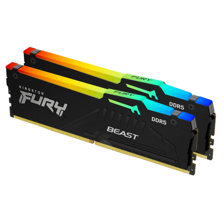 Kingston Fury Beast RGB 16 Kit (8GBx2) GB, DDR5, 5600 MHz, PC/server, Registered No, ECC No, 2x8 GB