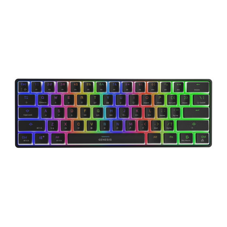 Genesis THOR 660 RGB, Mechanical Gaming Keyboard, RGB LED light, US, Black, Wireless, USB Type-C, Bluetooth