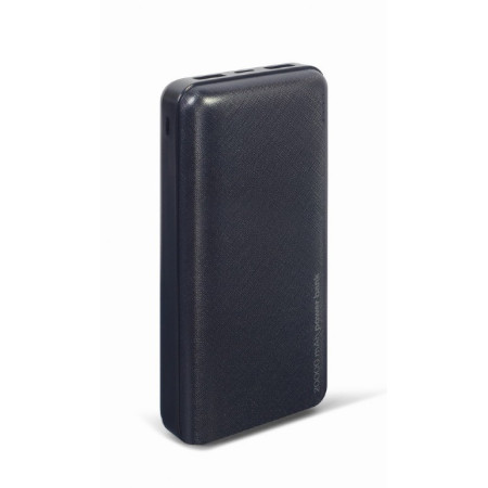 Gembird Power Bank PB20-02 20000 mAh, Black, 12 W